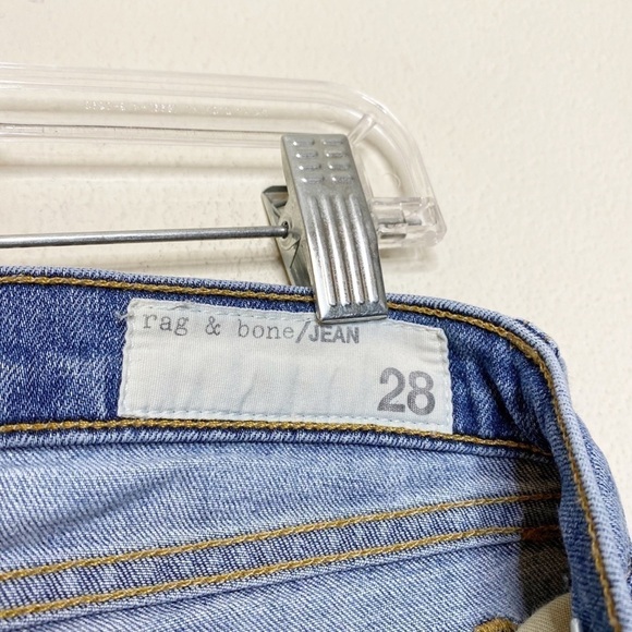 Rag & Bone Crop Skinny Jeans Raw Hem Distressed - Picture 6 of 8